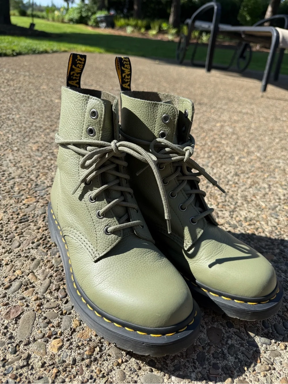 Dr. Martens Women’s 1460 Pascal Khaki boots - Picture 6 of 6